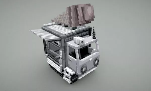 Ice Cream Truck Vehicle 3d model Ice Cream Truck Vehicle 3d model