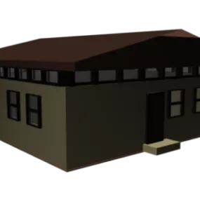 Shop House Building 3d model