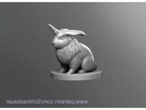 Almiraj Rabbit Sculpture 3d model Almiraj Rabbit Sculpture 3d model