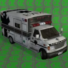 Ambulance Car Full Acessories 3d model