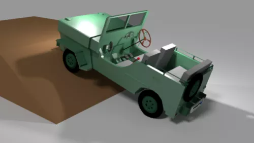 Army Jeep 3d model