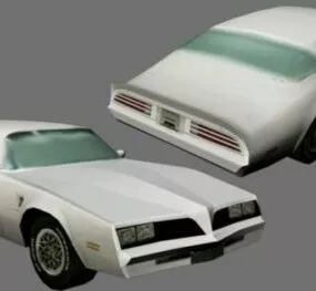 American Car Vintage Style 3d model