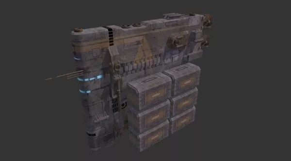 Anila Cargo Spaceship 3d model Anila Cargo Spaceship 3d model