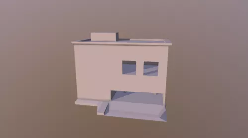 Modern Urban Apartment Building 3d model