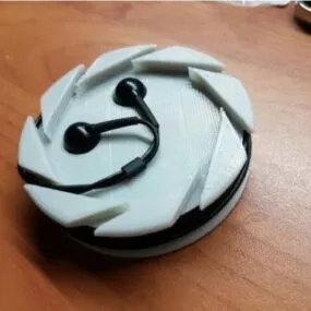 Printable Aperture Science Earbud Spool 3d model