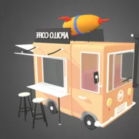 Apollo Coffee Shop Restaurant 3d model
