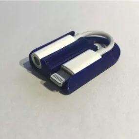 Printable Apple Lightning To Headphone Jack 3d model
