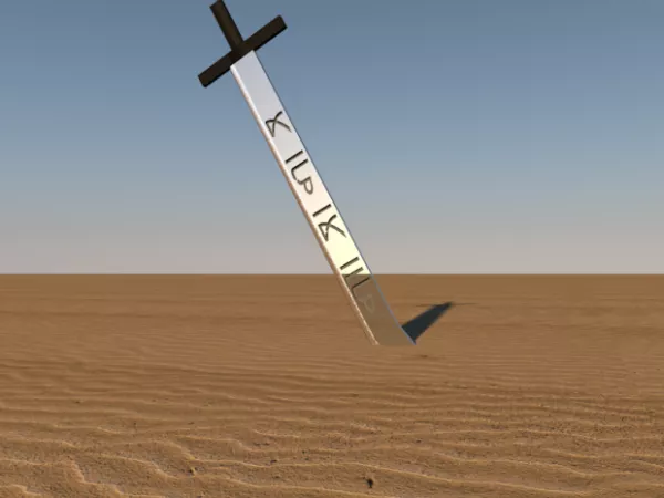 Arabic Sword Weapon 3d model Arabic Sword Weapon 3d model