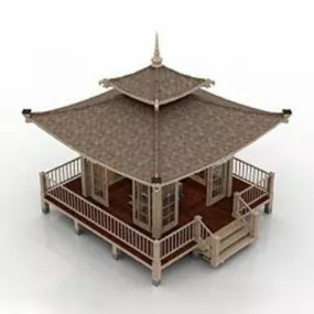 Classic Arbor Building 3d model