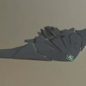 Sci-fi Army Argo Aircraft 3d model