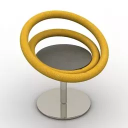 Armchair Circle Style 3d model