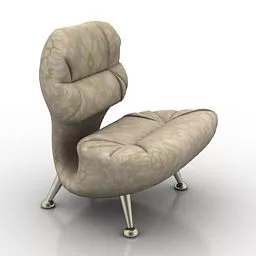 Armchair Uno Design 3d model