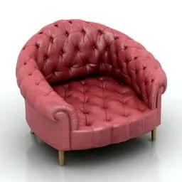 Living Room Armchair Baxter Design 3d model