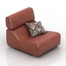 Room Armchair Blanche Design 3d model