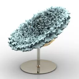 Luxury Armchair Bouquet Design 3d model