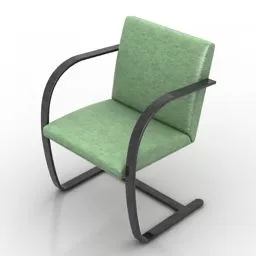 Office Armchair Brno Design 3d model