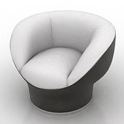 Minimalist Armchair Cappellini Design 3d model