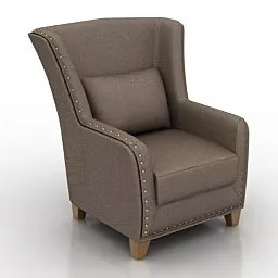 Armchair Cordoba High Back 3d model