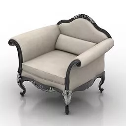 Classic Armchair Chelini Design 3d model
