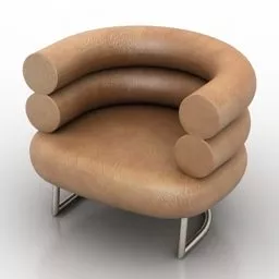 Armchair Classic Style Bibendum Design 3d model