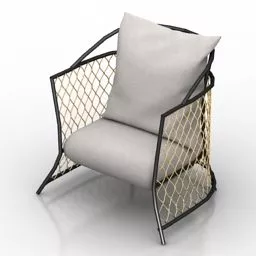 Vintage Armchair Farnese Design 3d model