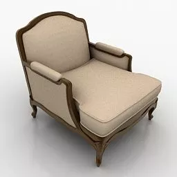 Classic Armchair Galimberti Design 3d model