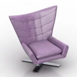 Living Room Armchair Louis Design 3d model