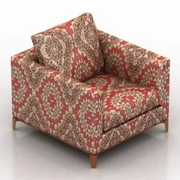 Living Room Armchair Minotti Design 3d model