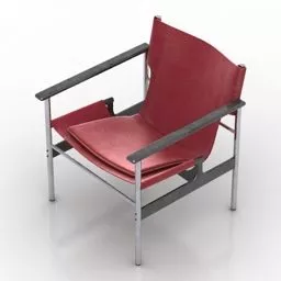 Living Room Armchair Pollock 3d model
