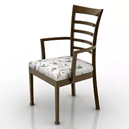 Armchair Stickley Wood Frames 3d model