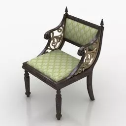Vintage Armchair Danish Design 3d model