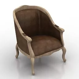Armchair Cantori Classic Style 3d model