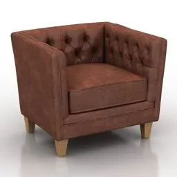 Home Armchair Chester Design 3d model