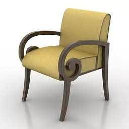 Armchair Vintage Art Decor 3d model