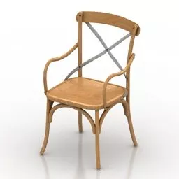 Home Antique Armchair Gramercy 3d model
