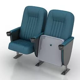 Auditorium Armchair Oscar Style 3d model