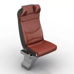 Leather High Back Armchair Comfort 3d model