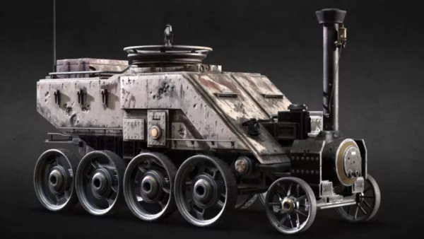 Cartoon Circus Wagon 3d model