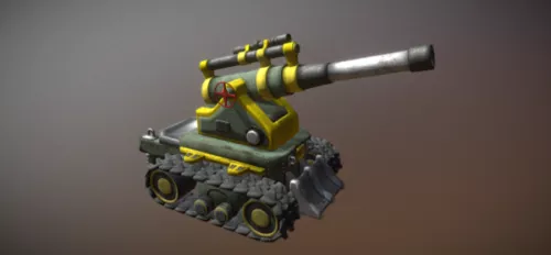 Us Tank Weapon 3d model