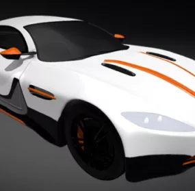 Aston Martin Db9 Sport Car 3d model