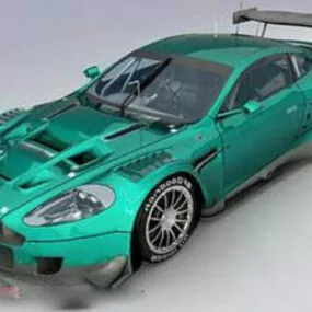Cyan Aston Martin Dbr9 Car 3d model