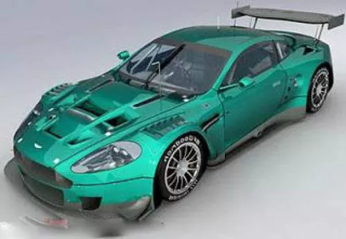 Cyan Aston Martin Dbr9 Car 3d model Cyan Aston Martin Dbr9 Car 3d model