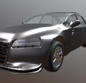 Audi Black Car Design 3d model
