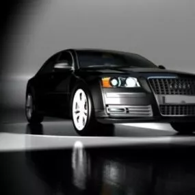 Black Audi A8 Car 3d model