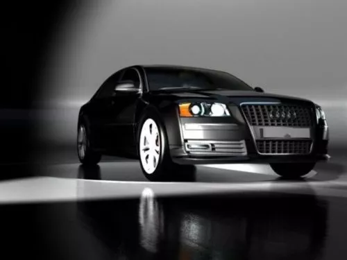 Black Audi A8 Car 3d model Black Audi A8 Car 3d model