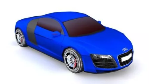Car Audi R8 Lowpoly Design 3d model Car Audi R8 Lowpoly Design 3d model