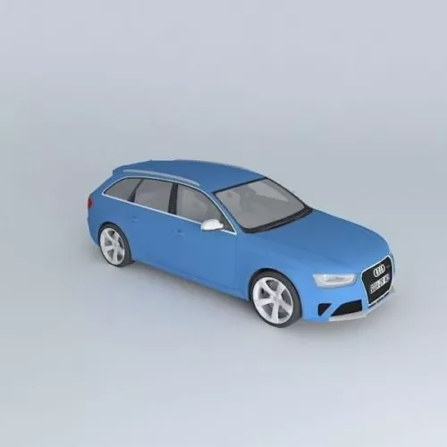 Audi Rs4 Car 2013 3d model Audi Rs4 Car 2013 3d model