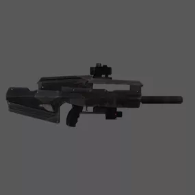 Auto Rifle Gun Weapon 3d model