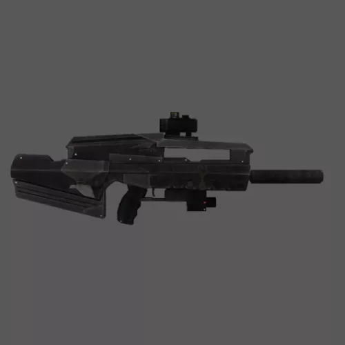 Plasma Rifle Gun Concept 3d model