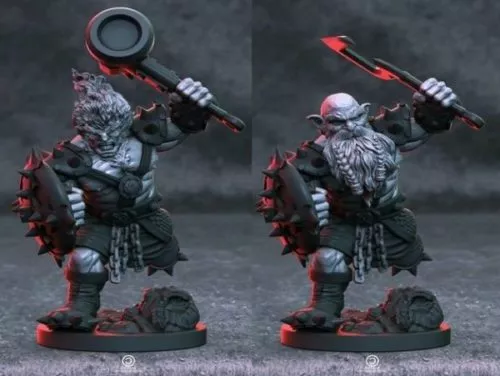 Dwarf Warrior Character 3d model